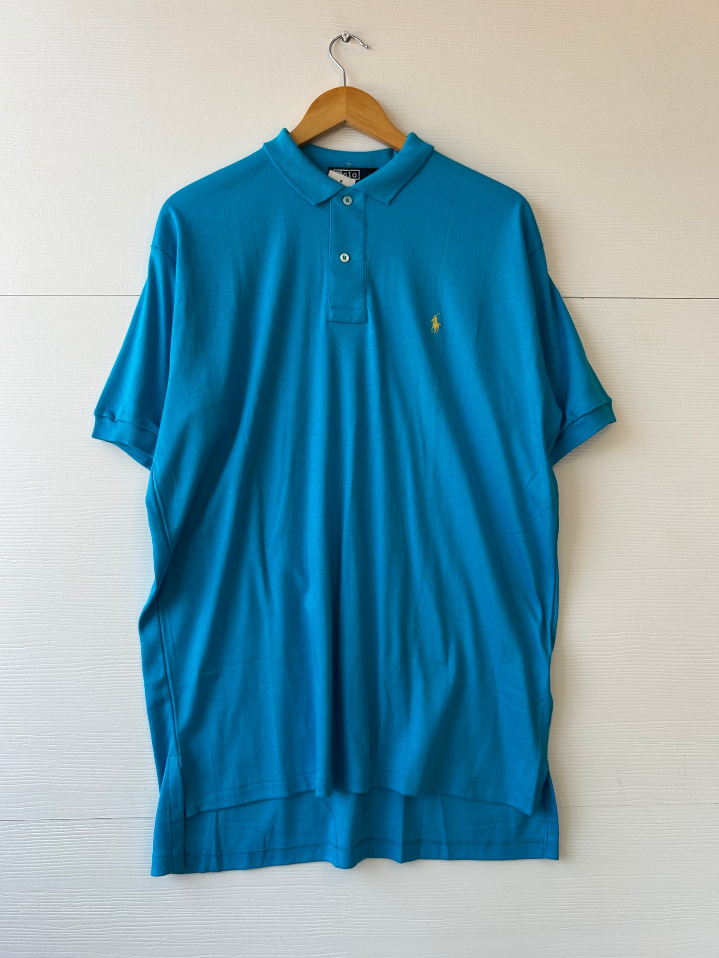 Blue polo tee - XL