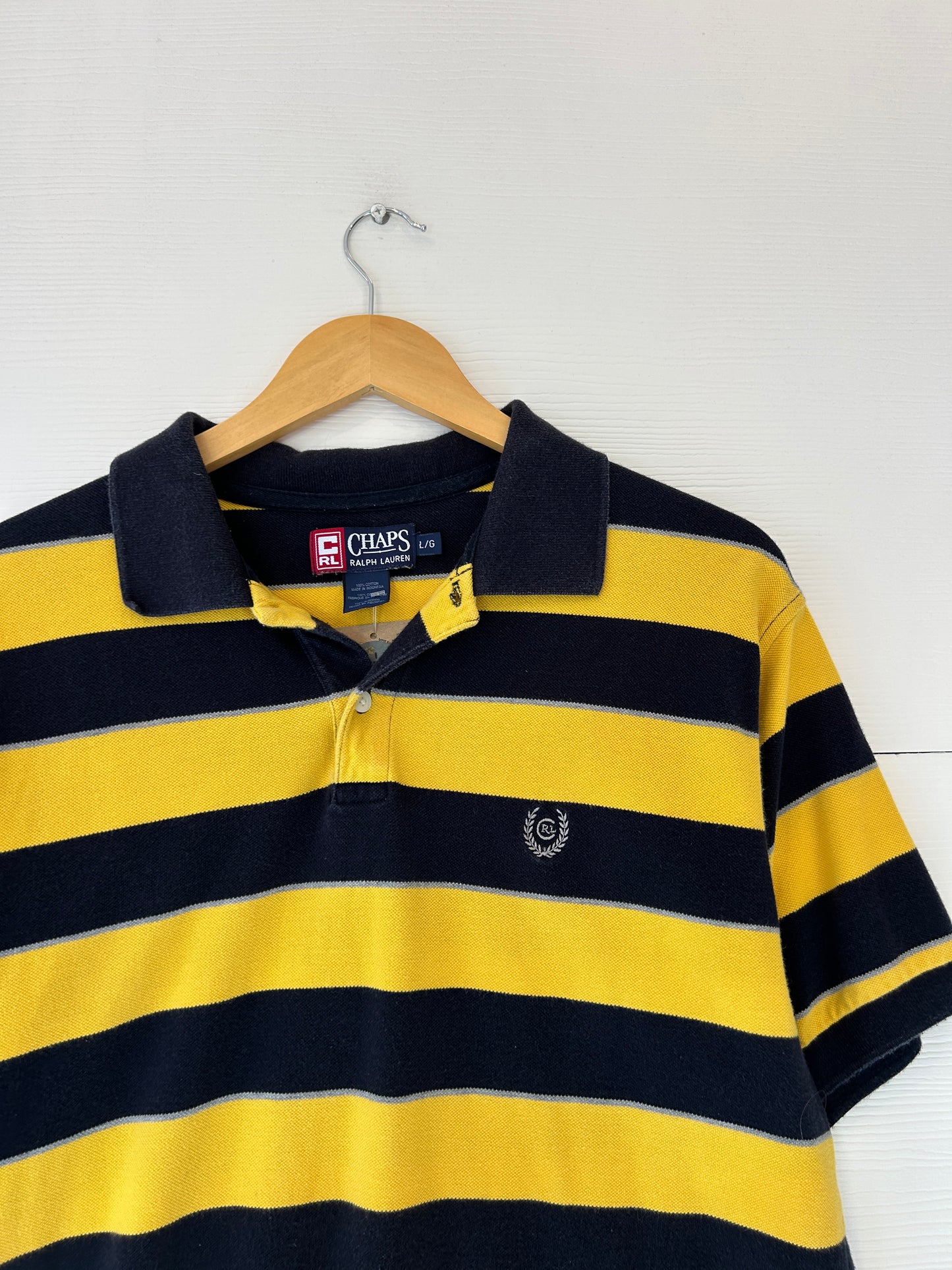 Chaps striped polo - L
