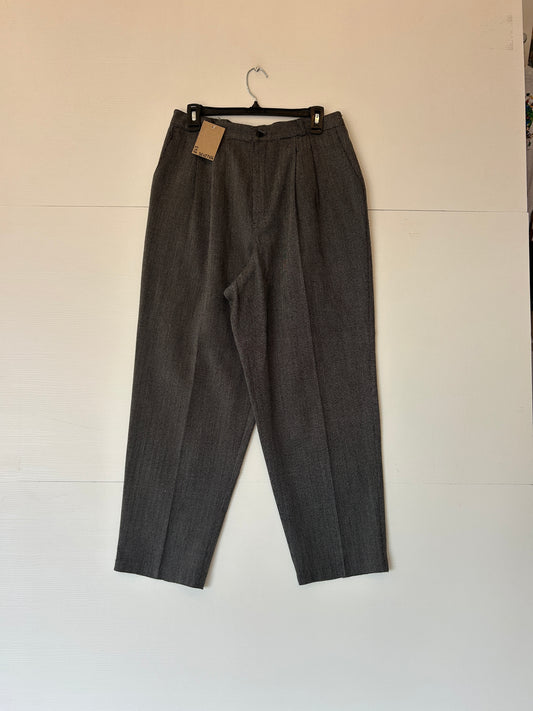 Pleated black golf pants - 32