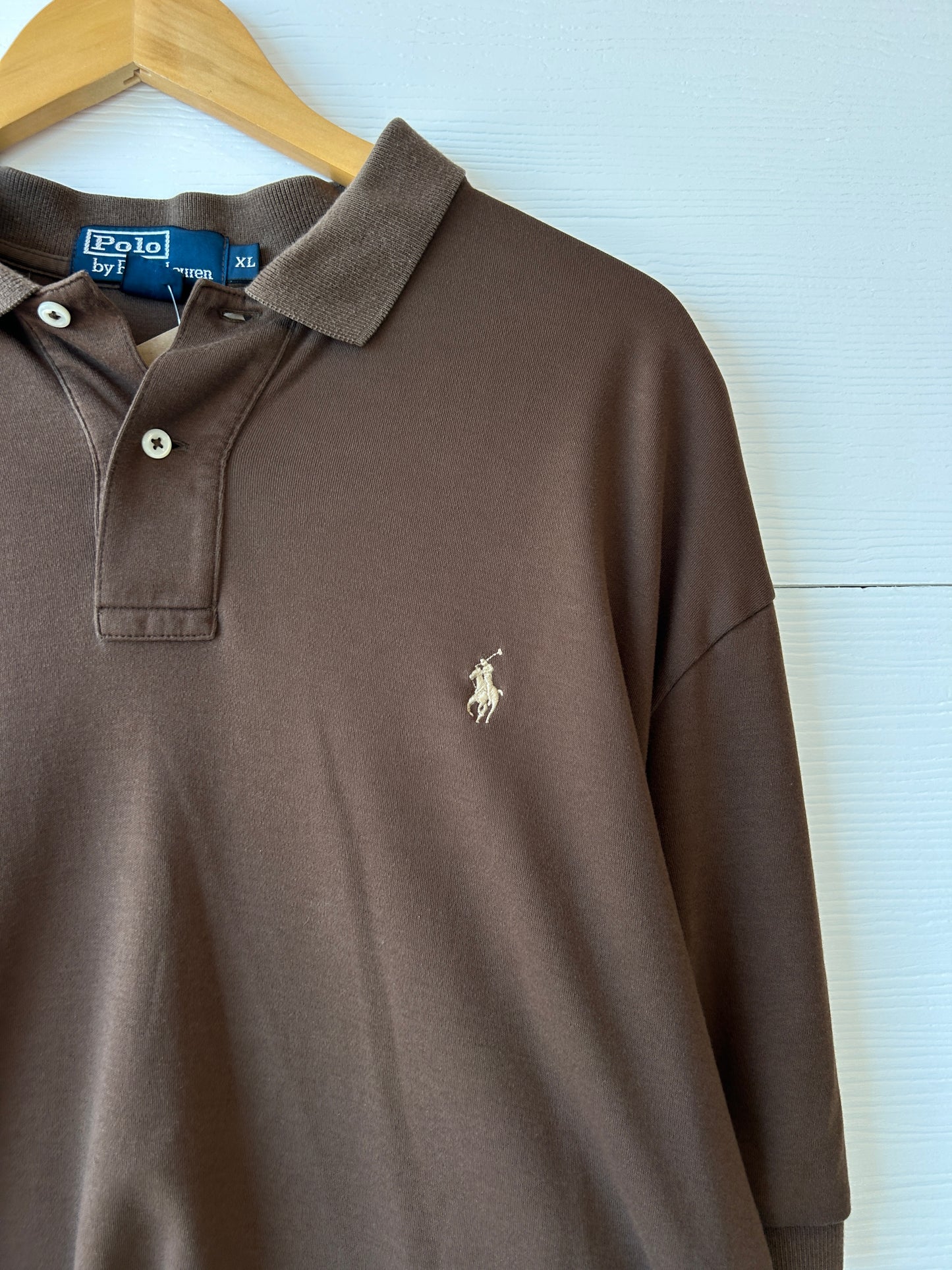 Brown Ralph Lauren polo - XL
