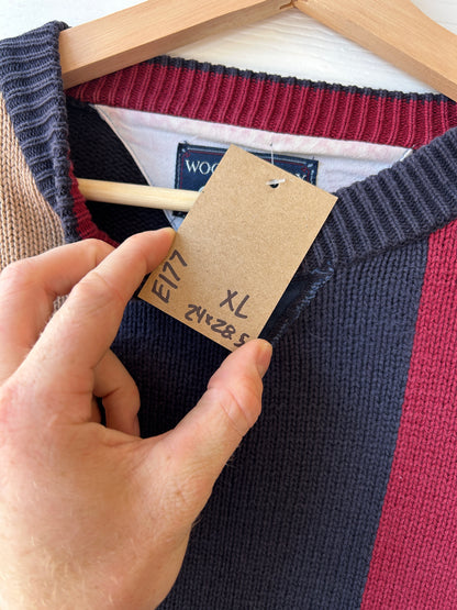 Woolrich color block sweater - XL