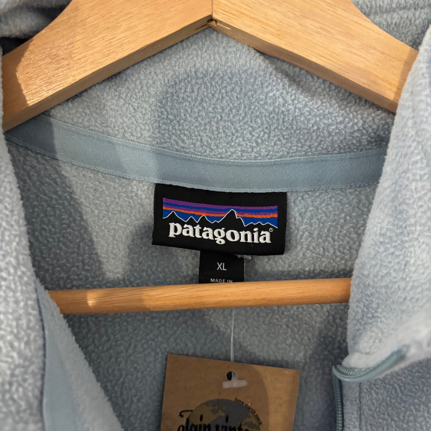 Vintage Patagonia Light Blue Quarter Zip - XL