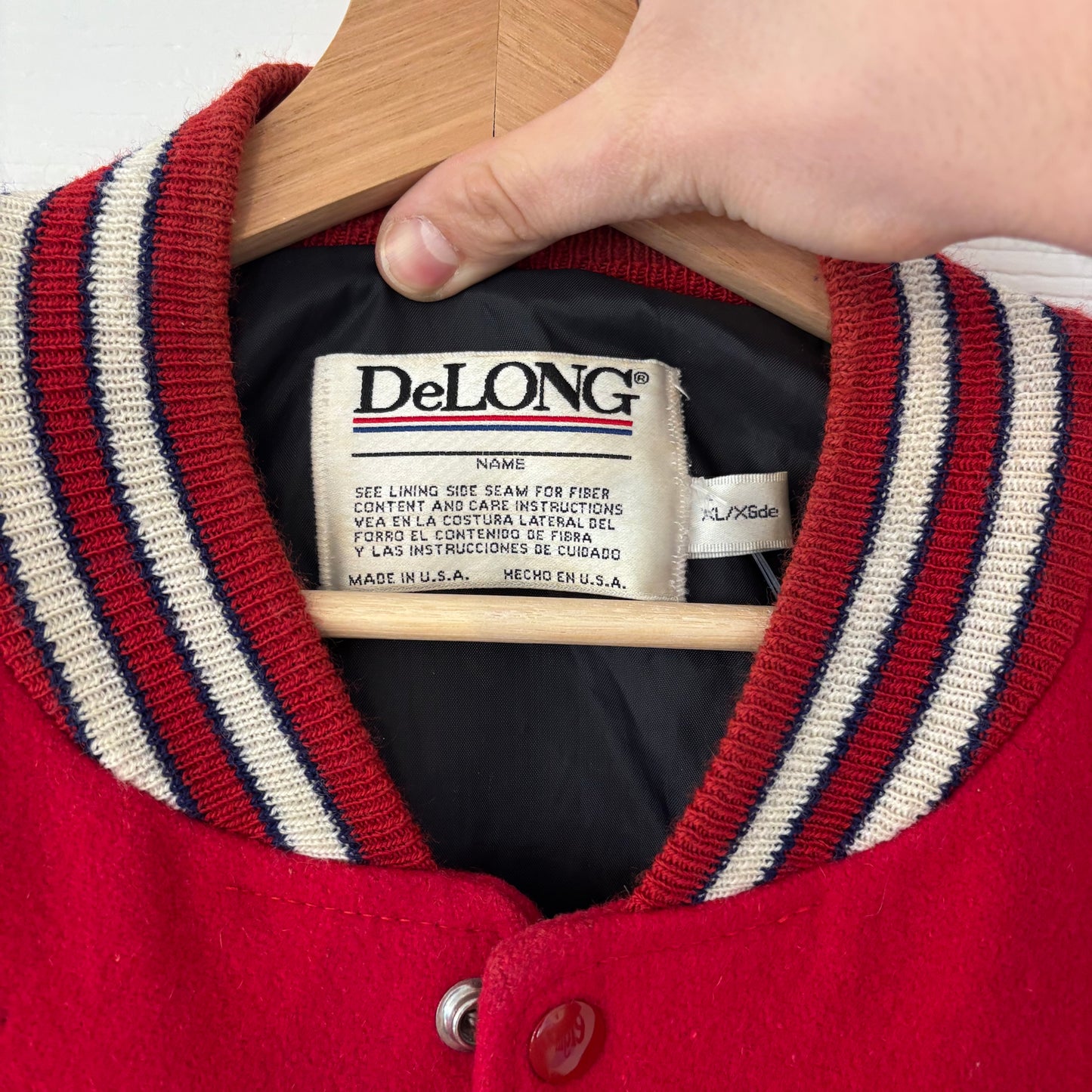 Vintage DeLong Varsity Jacket - XL