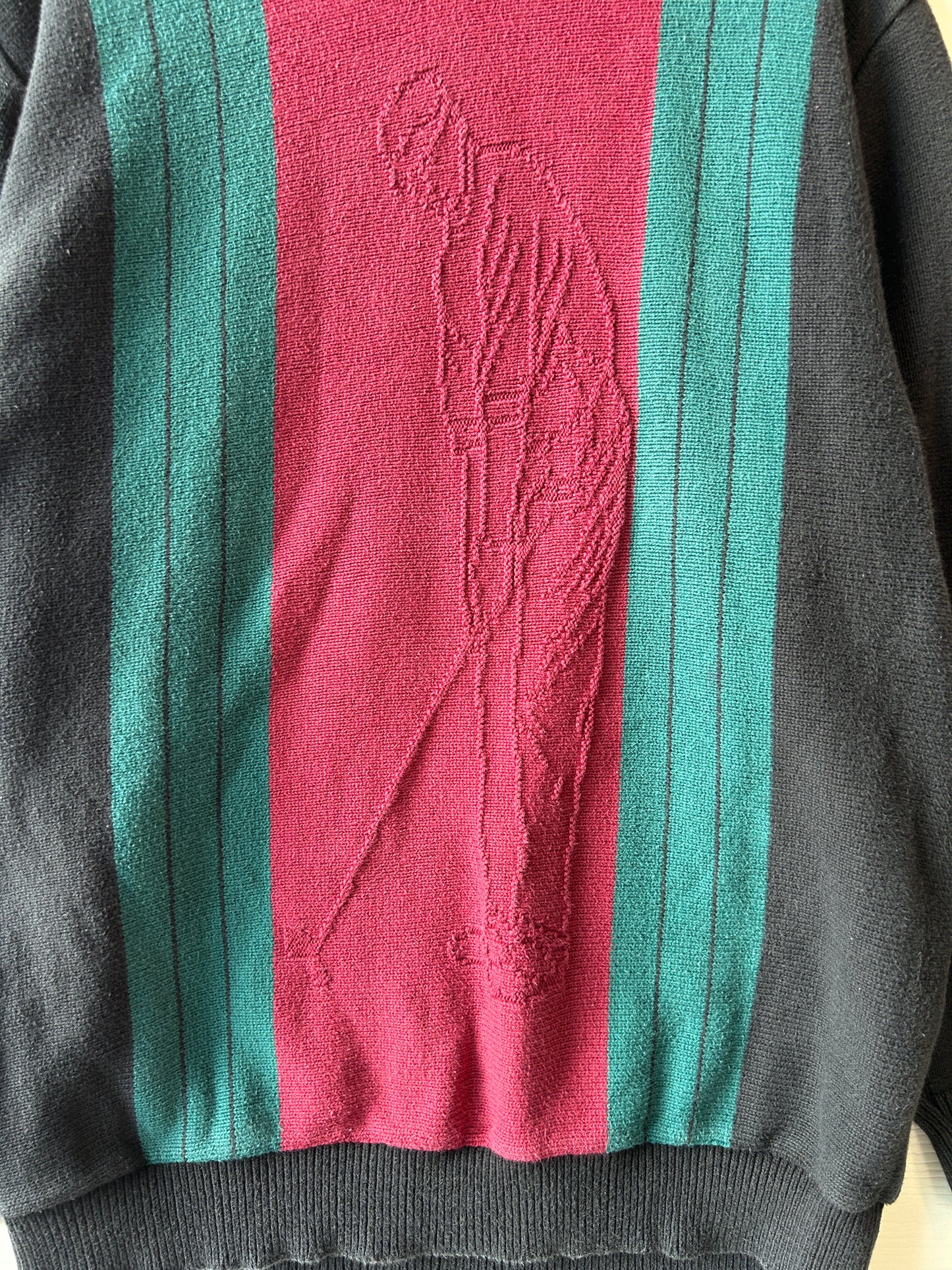 Color block golfer sweater - XL