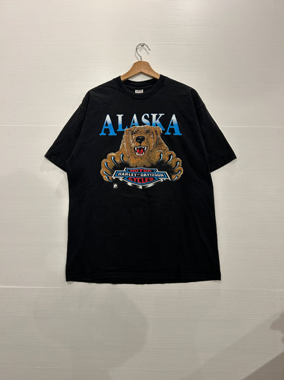 Vintage Alaska Harley tee - L