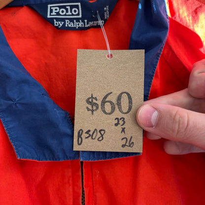 Vintage Polo Ralph Lauren Orange Bomber - M