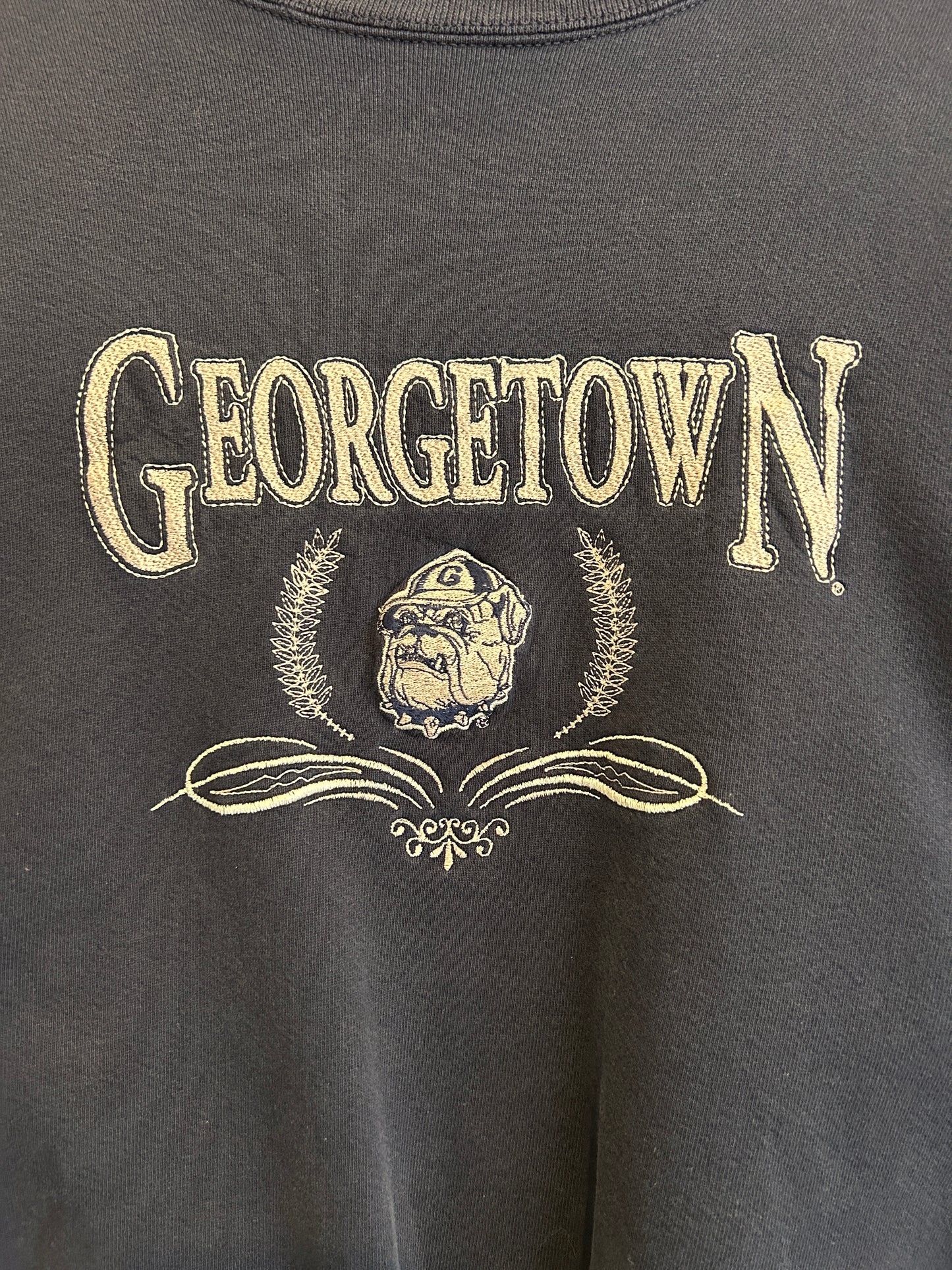 Vintage embroidered Georgetown Crewneck - XL
