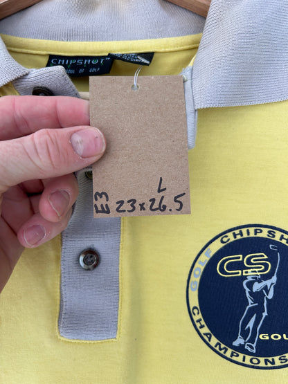Chip shots golf polo tee - L