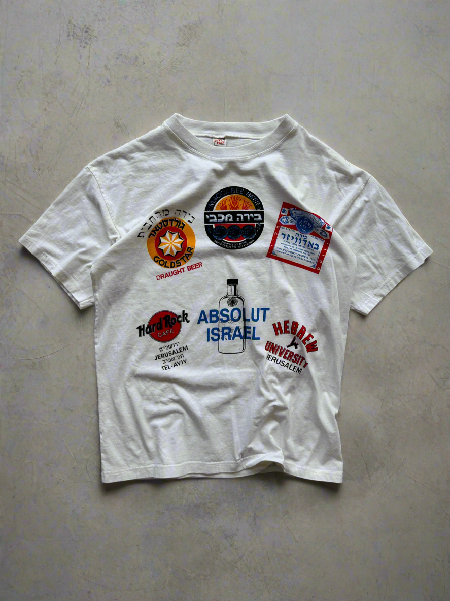 Vintage Israel beer print tee