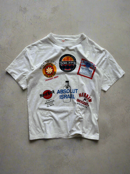 Vintage Israel beer print tee