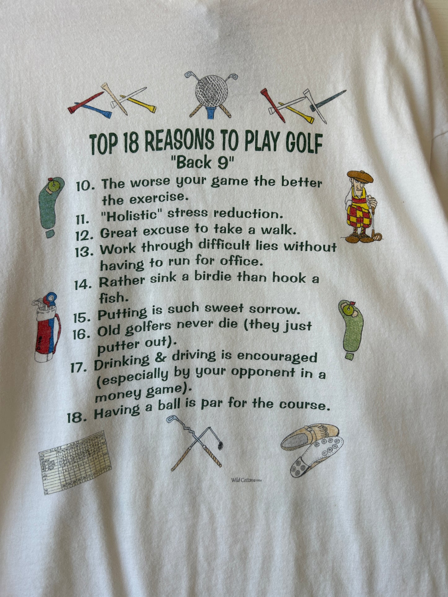 18 reasons to play golf - XL