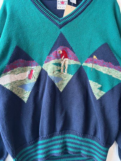 Cotton traders sweater - L