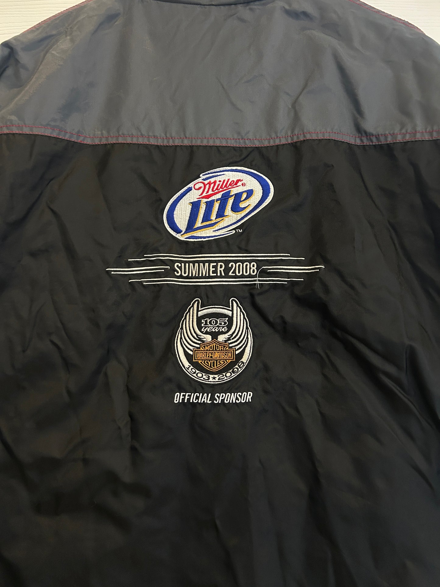Y2K Harley x Miller Lite windbreaker - XL