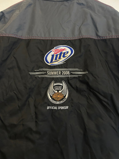 Y2K Harley x Miller Lite windbreaker - XL