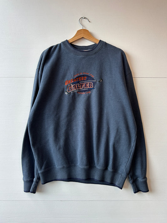 Greatest golfer crewneck - L