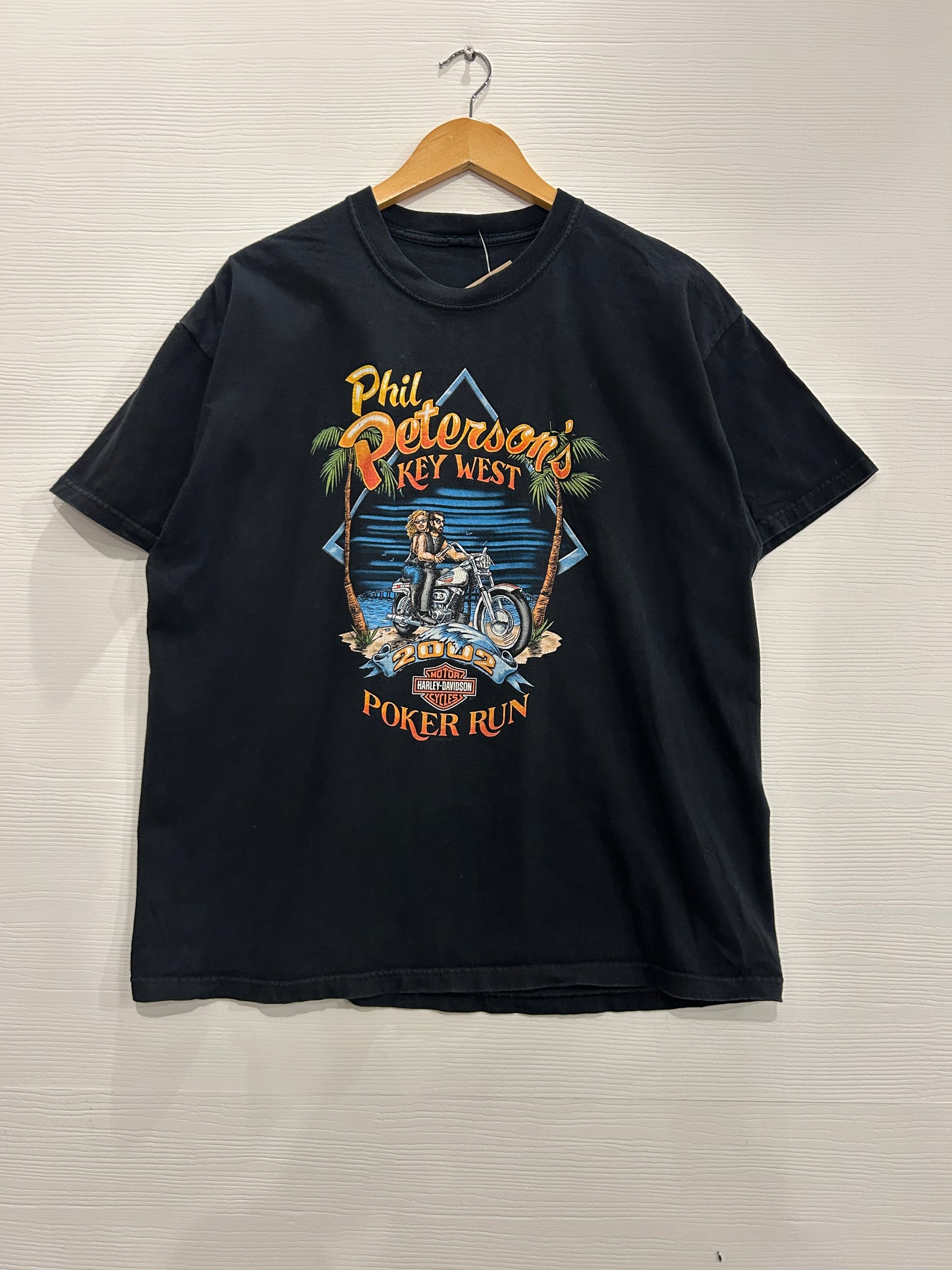 Y2K poker run Harley tee - L