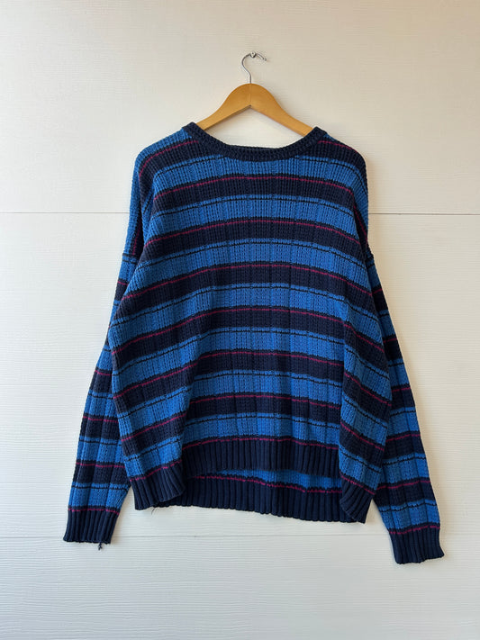 Weekend striped sweater - L