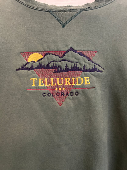 Telluride Colorado crewneck - L