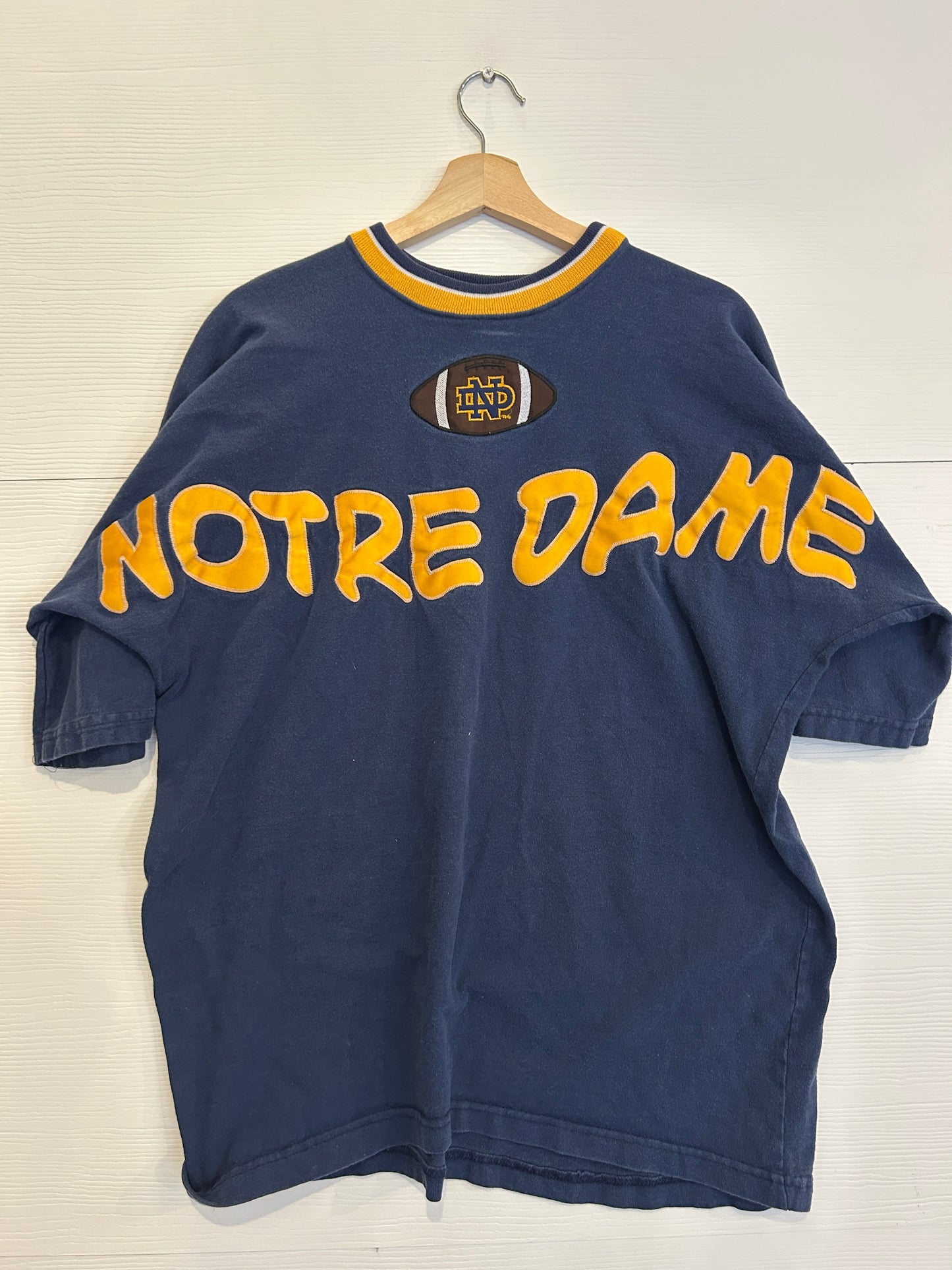 Notre dame spellout tee - XL
