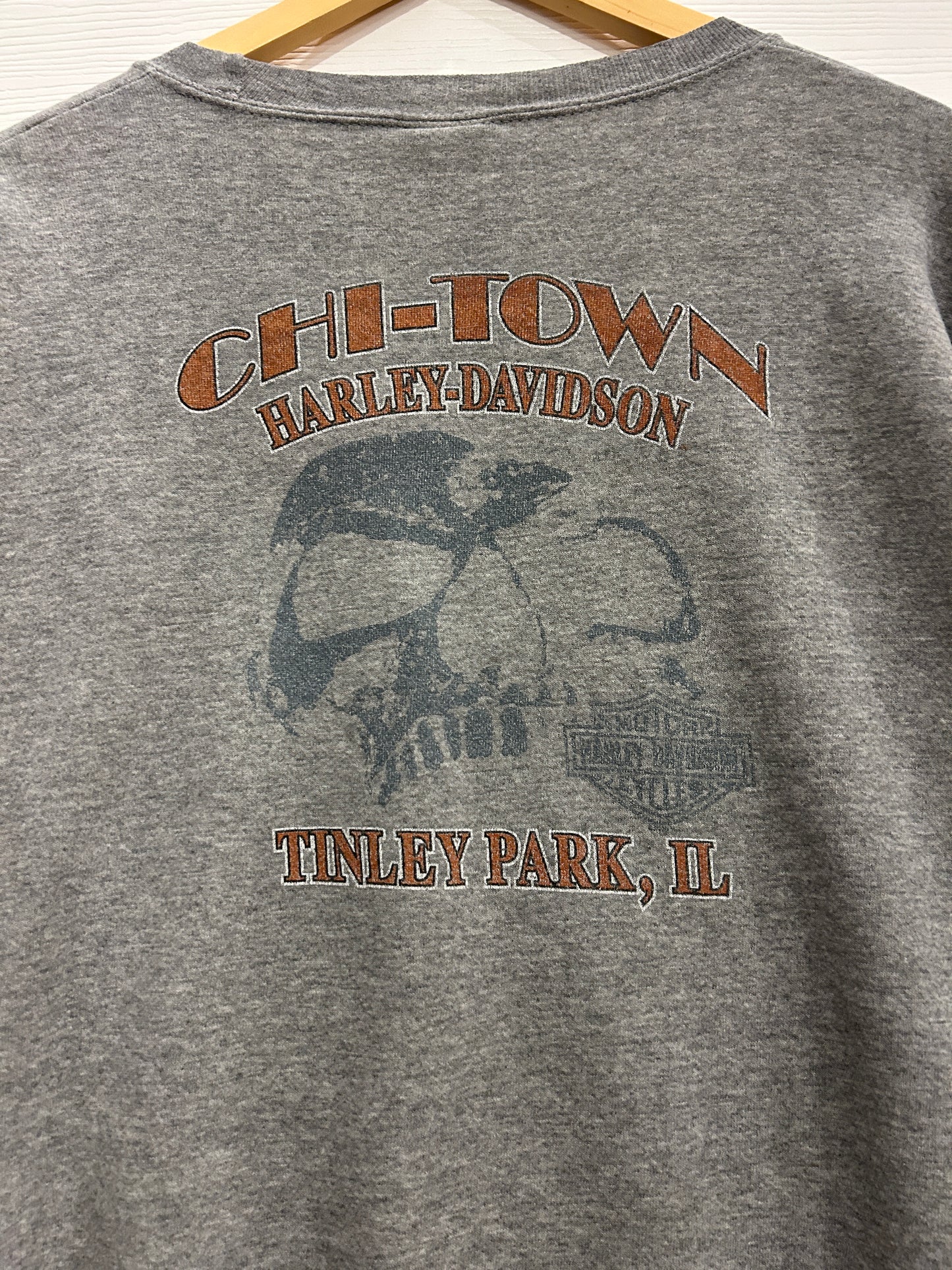 Vintage CHI-TOWN Harley crew - L