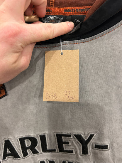 Vintage Harley embroidered Hoodie - XXL