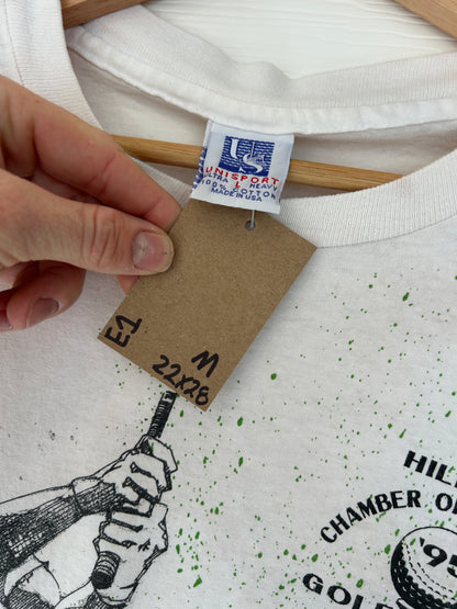 Golf outing all over print tee - M