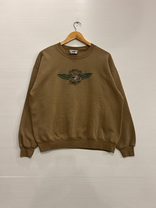 Vintage embroidered Sturgis crew